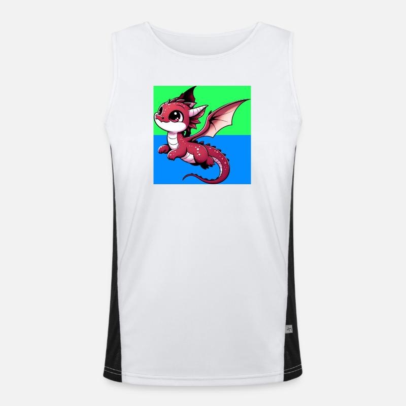 Drache Funktionelles Kontrast-Tank Top für Männer 