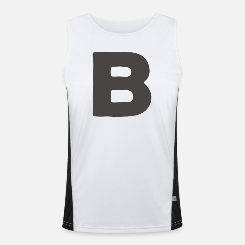 Minimal Letter A Bold Monogram Typographie Débardeur respirant contrasté Homme 