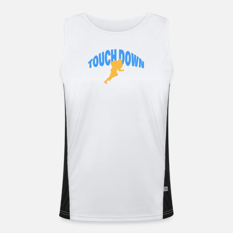 TOUCH DOWN Funktionelles Kontrast-Tank Top für Männer 