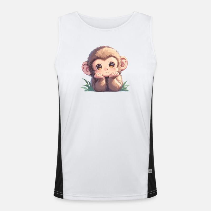 Macaque Macaque Débardeur respirant contrasté Homme 