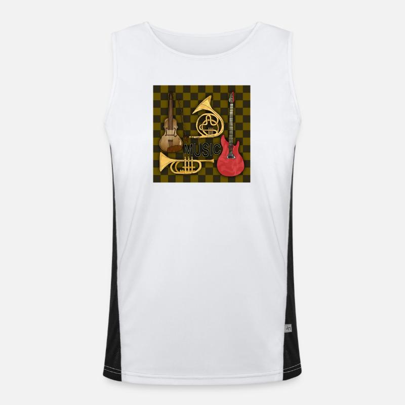 Musical instruments Men's Functional Contrast Tank Top 