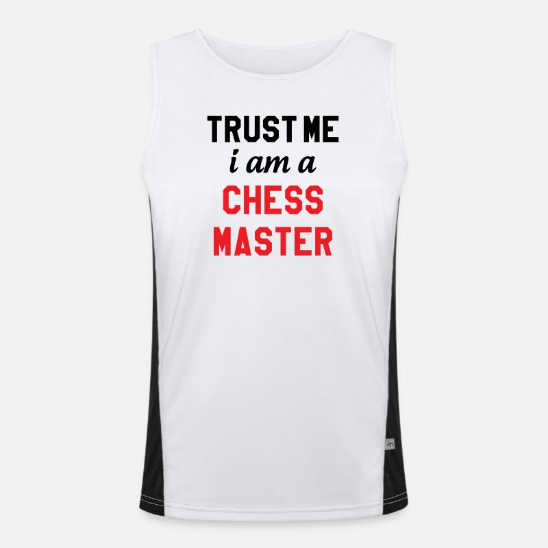 Maître de l'Échiquier Chess Master Pro Men's Functional Contrast Tank Top 