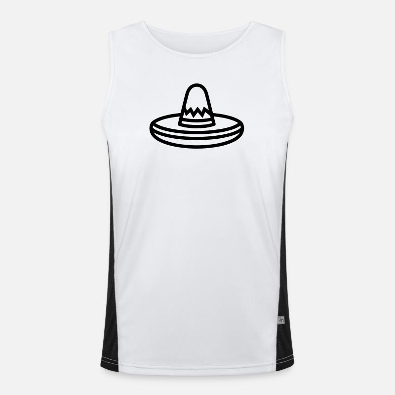 chapeau mexicain Débardeur respirant contrasté Homme 