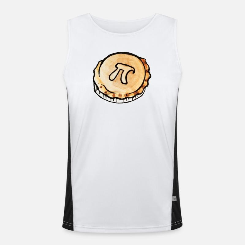 Pi Pie Grafik-Tee Funktionelles Kontrast-Tank Top für Männer 