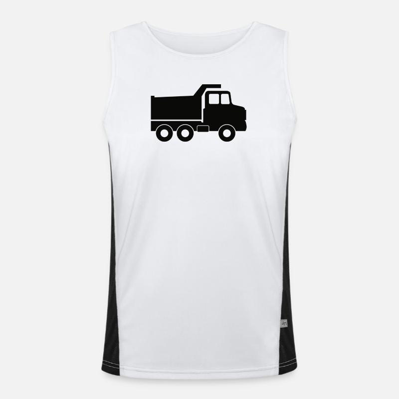 Dump truck Men's Functional Contrast Tank Top 