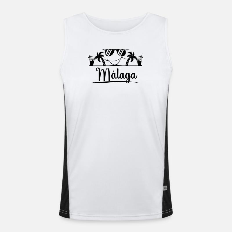 Malaga Funktionelles Kontrast-Tank Top für Männer 