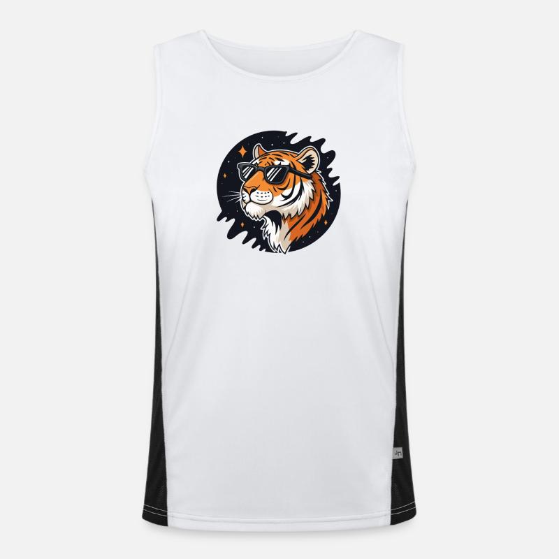 Cosmic Tiger Glasses Men's Functional Contrast Tank Top 