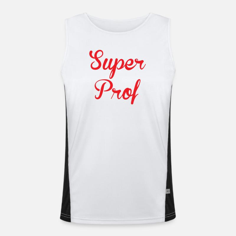 Superlehrerin: Elegantes Design der Lehrer! Funktionelles Kontrast-Tank Top für Männer 
