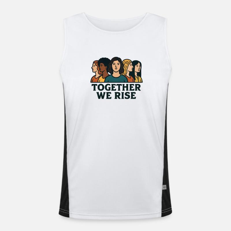 Together we stand up Men's Functional Contrast Tank Top 