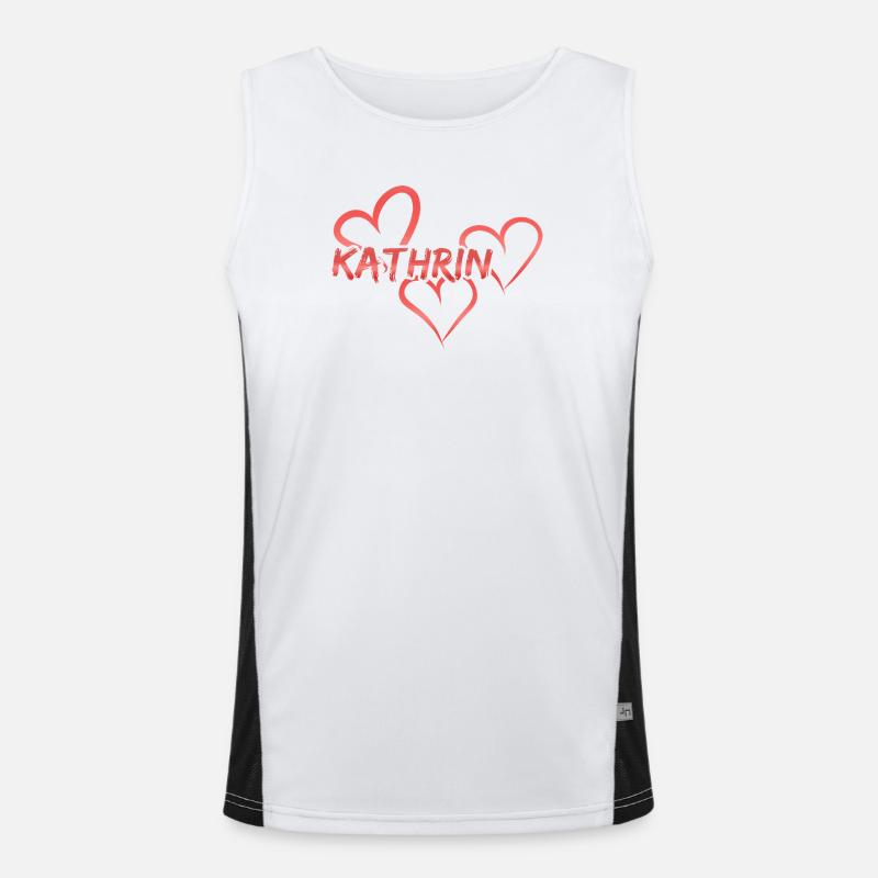 Kathrin as a first name Men's Functional Contrast Tank Top 