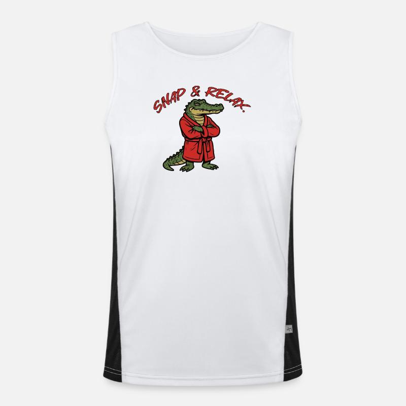 Snap & Relax Funktionelles Kontrast-Tank Top für Männer 