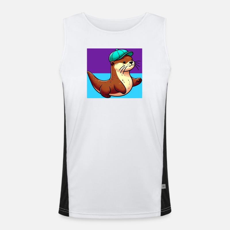 Otter Funktionelles Kontrast-Tank Top für Männer 