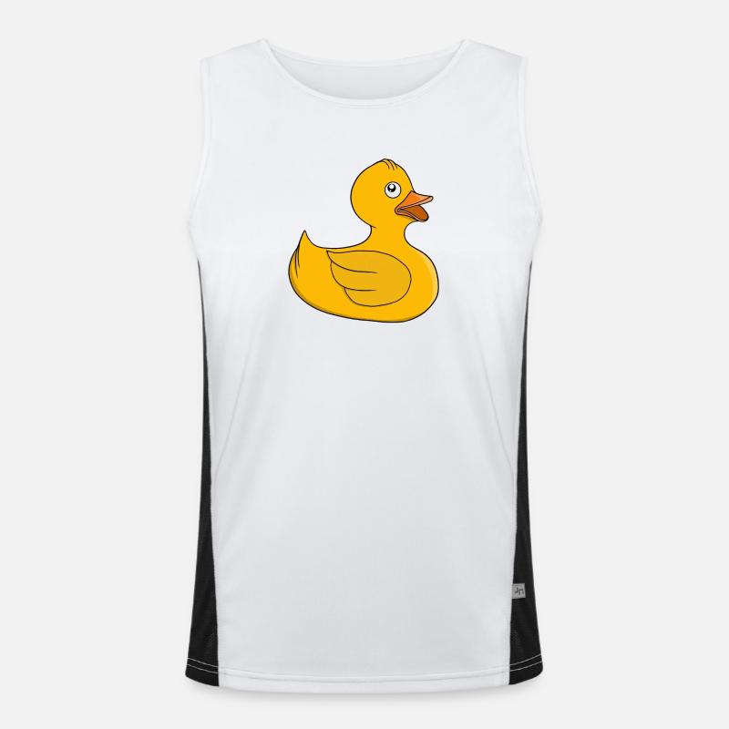 Sonnenrige Gummiente Funktionelles Kontrast-Tank Top für Männer 