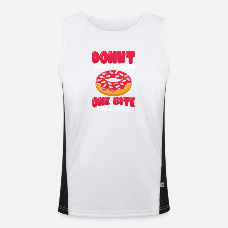 Restauration rapide en donuts Débardeur respirant contrasté Homme 