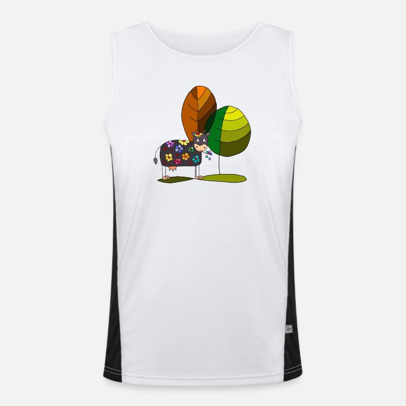 Cow Men's Functional Contrast Tank Top 