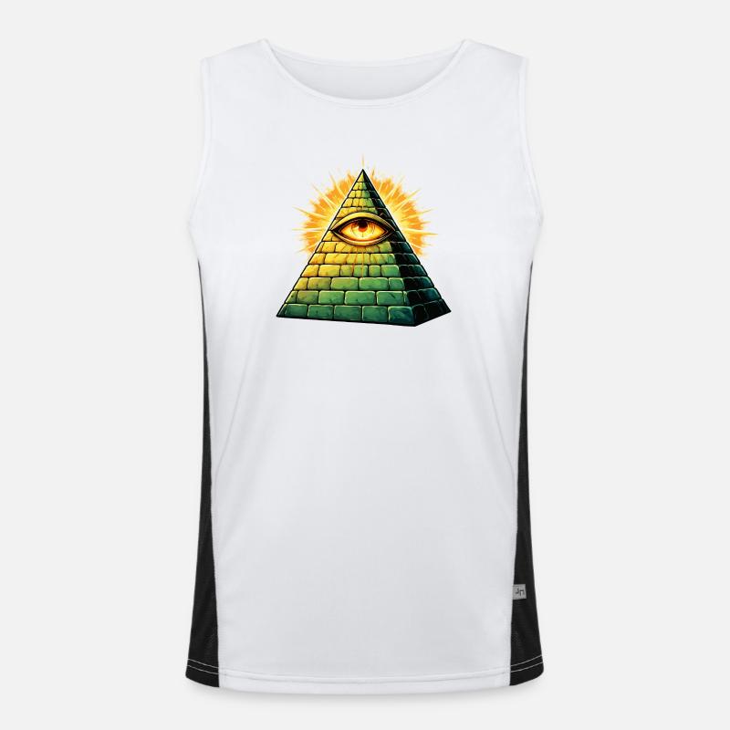 Pyramide des Illuminati Débardeur respirant contrasté Homme 