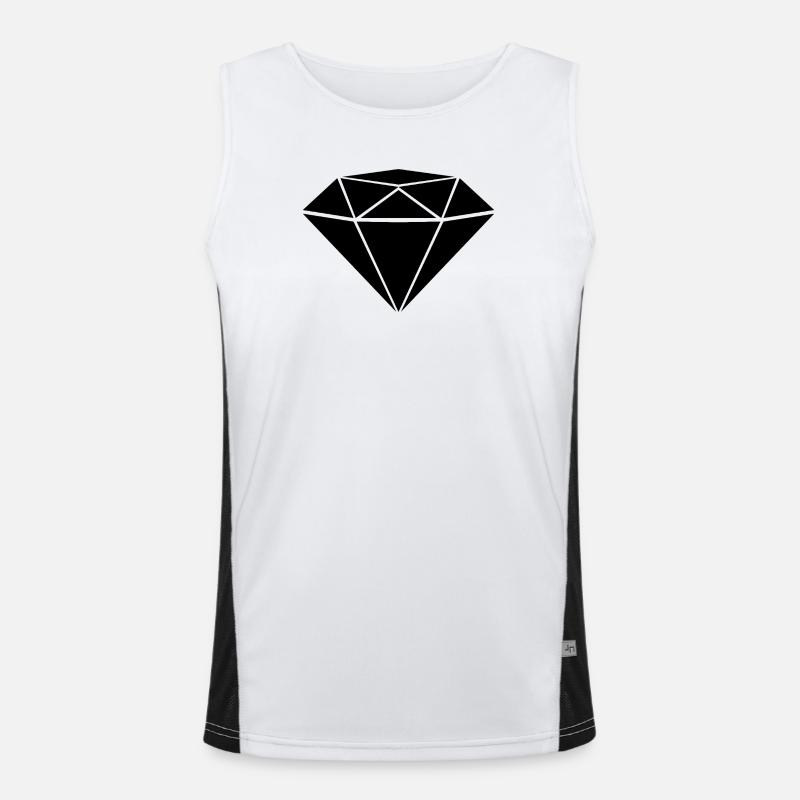 diamant Débardeur respirant contrasté Homme 