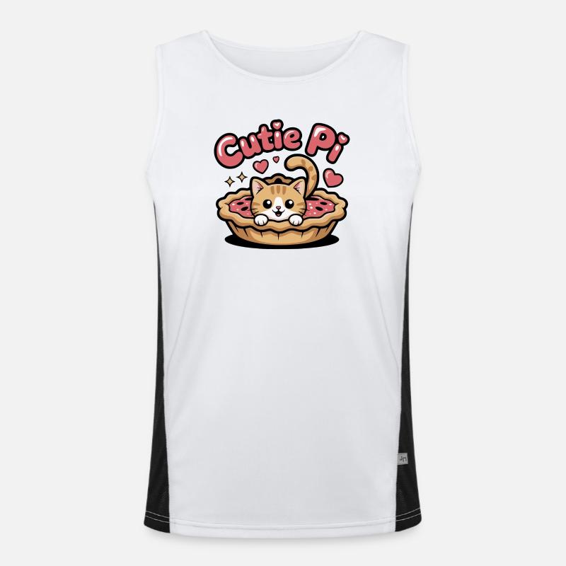 Cutie Pi Cat Débardeur respirant contrasté Homme 