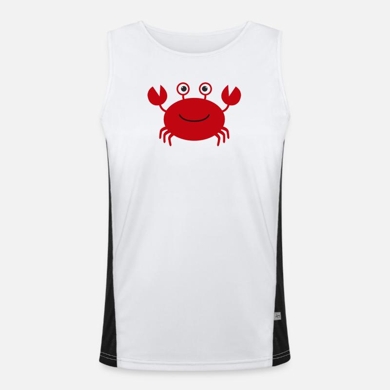 Krabbe Funktionelles Kontrast-Tank Top für Männer 