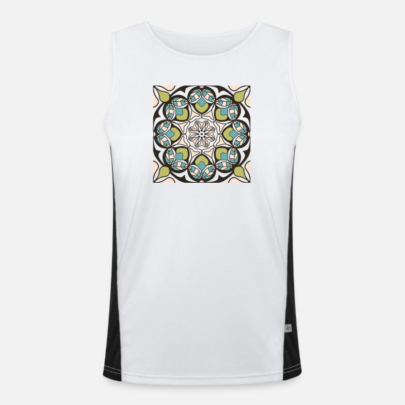 Spring Mandala Men's Functional Contrast Tank Top 