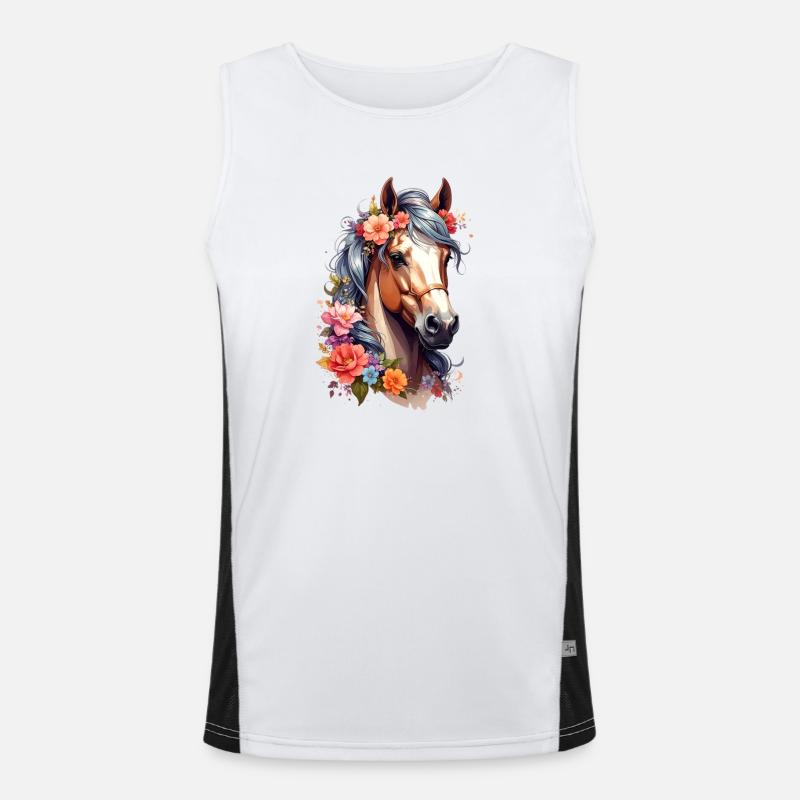 Cheval Débardeur respirant contrasté Homme 