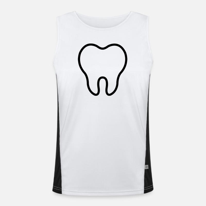 Zahn Funktionelles Kontrast-Tank Top für Männer 