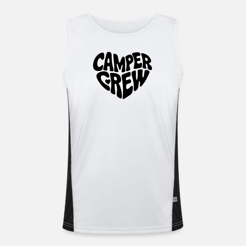 Camper crew herz Funktionelles Kontrast-Tank Top für Männer 