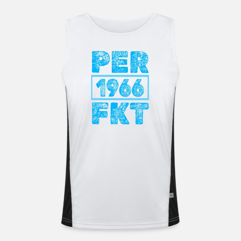 Perfektioniert 1966 Funktionelles Kontrast-Tank Top für Männer 