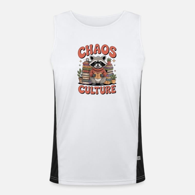 Cluttercore Enthusiast Funktionelles Kontrast-Tank Top für Männer 