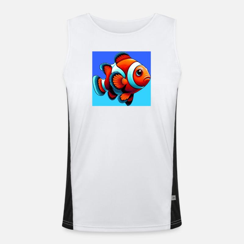 Clownfish Men's Functional Contrast Tank Top 
