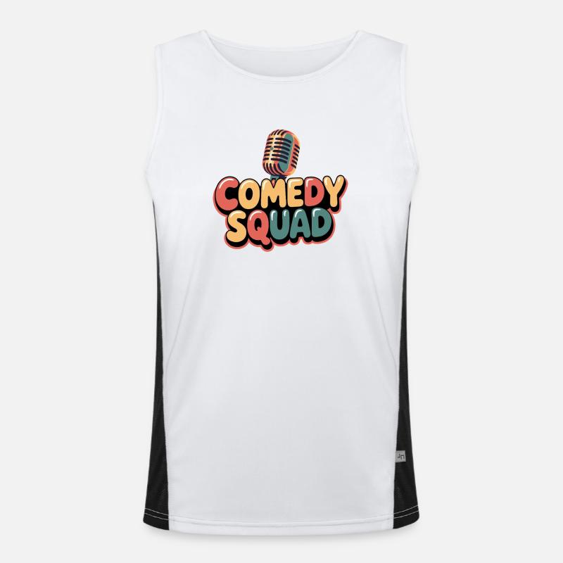 Comedy-Truppe Funktionelles Kontrast-Tank Top für Männer 