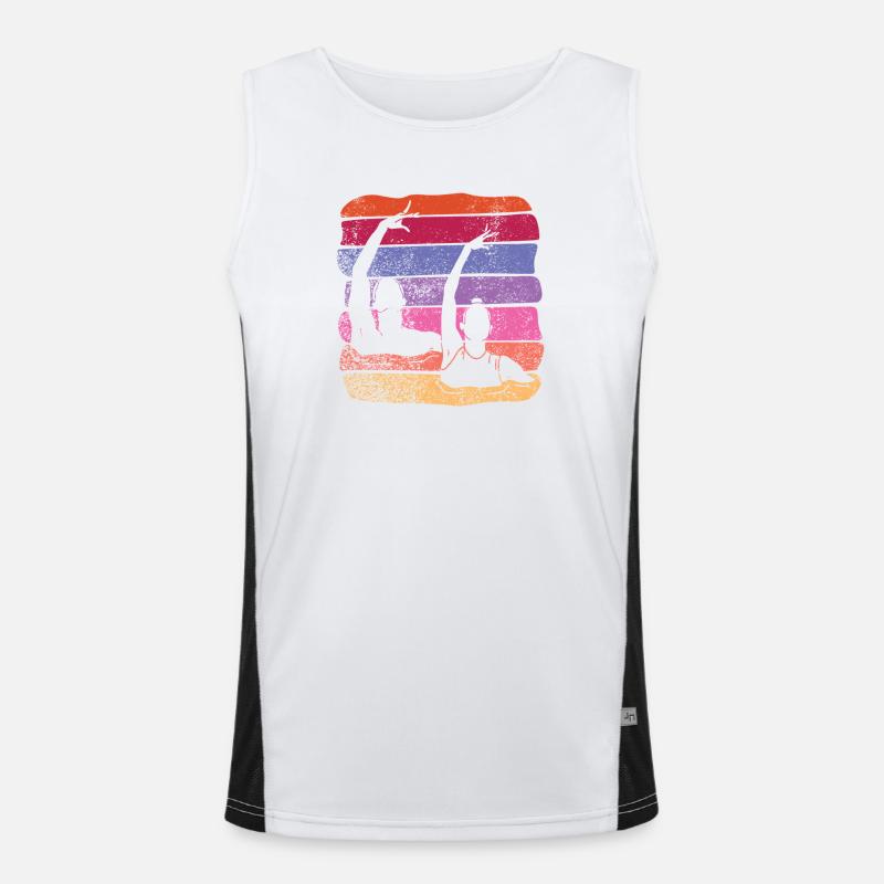 Artistic Swim Team Synchronized Swimming Men's Functional Contrast Tank Top 