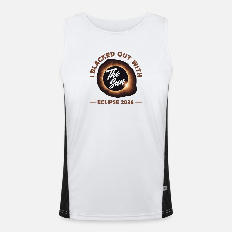 Solar eclipse 2026, August 12 Men's Functional Contrast Tank Top 