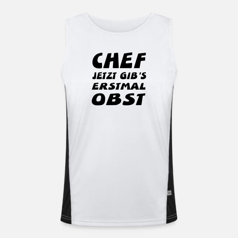 Chef Funktionelles Kontrast-Tank Top für Männer 