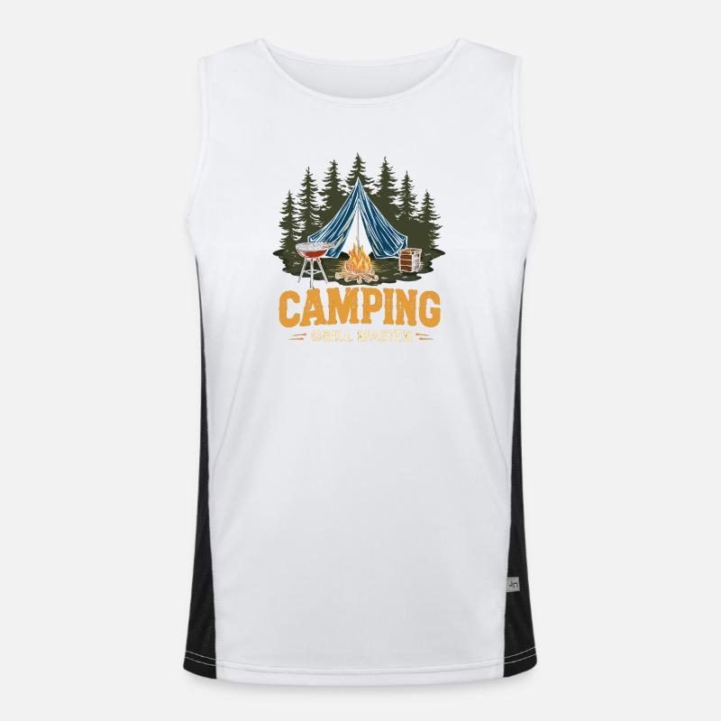 Camping Grilling Dicton, Camping Grill Master Camper Débardeur respirant contrasté Homme 