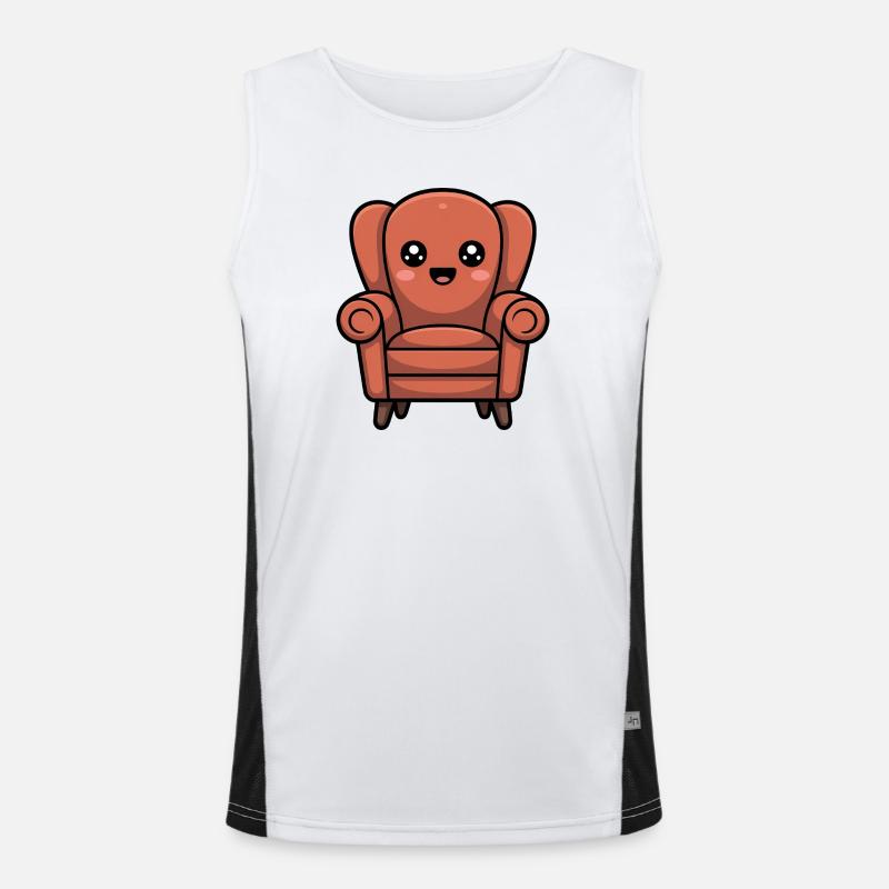 Sessel Funktionelles Kontrast-Tank Top für Männer 