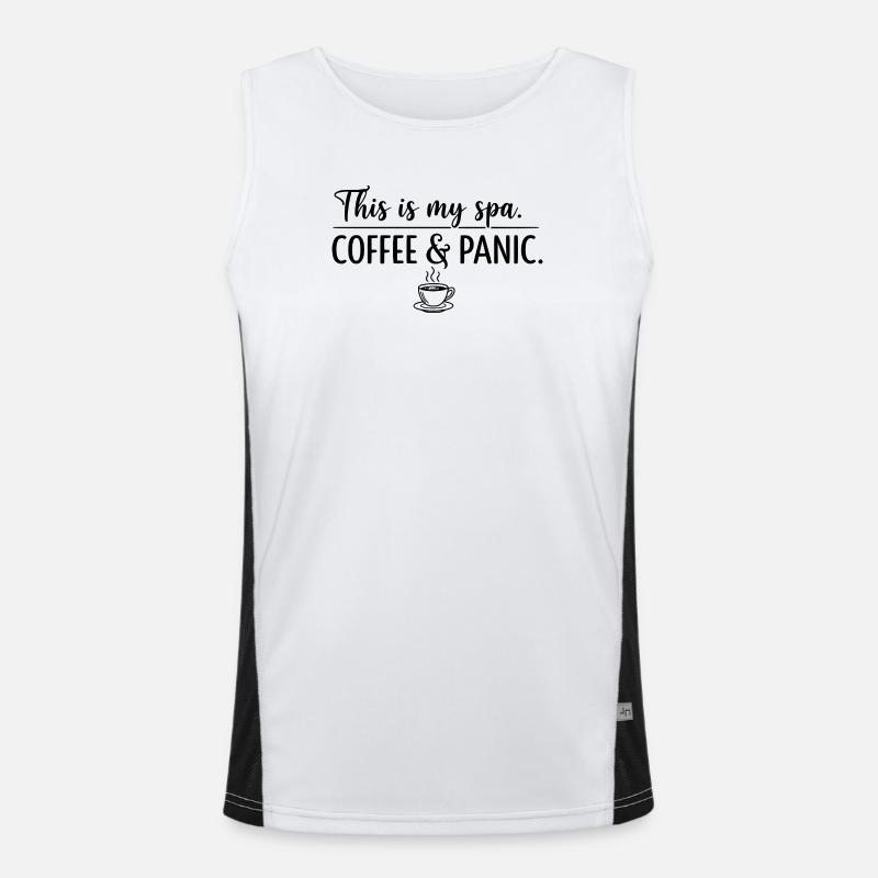 Coffee & Panic Spa Men's Functional Contrast Tank Top 