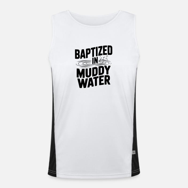 Baptized in Muddy Water Men's Functional Contrast Tank Top 