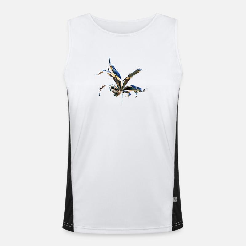 Leaf layers Men's Functional Contrast Tank Top 