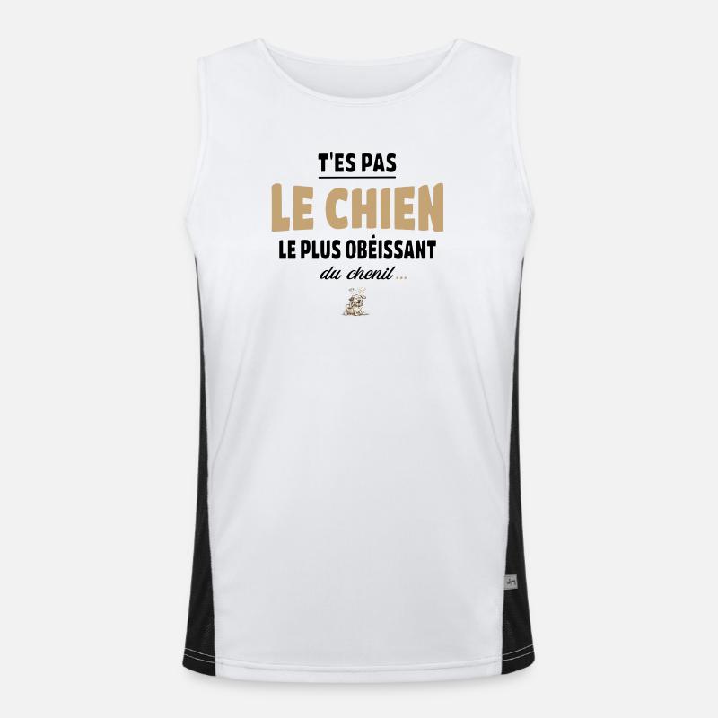 T’es pas le chien le plus obéissant du chenil Débardeur respirant contrasté Homme 