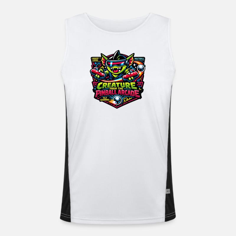 Creature from the Pinball Arcade Monster Retro  Funktionelles Kontrast-Tank Top für Männer 