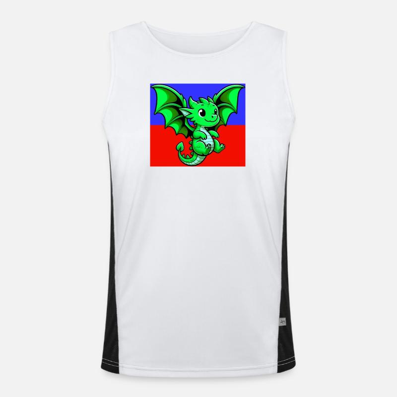 Drache Funktionelles Kontrast-Tank Top für Männer 