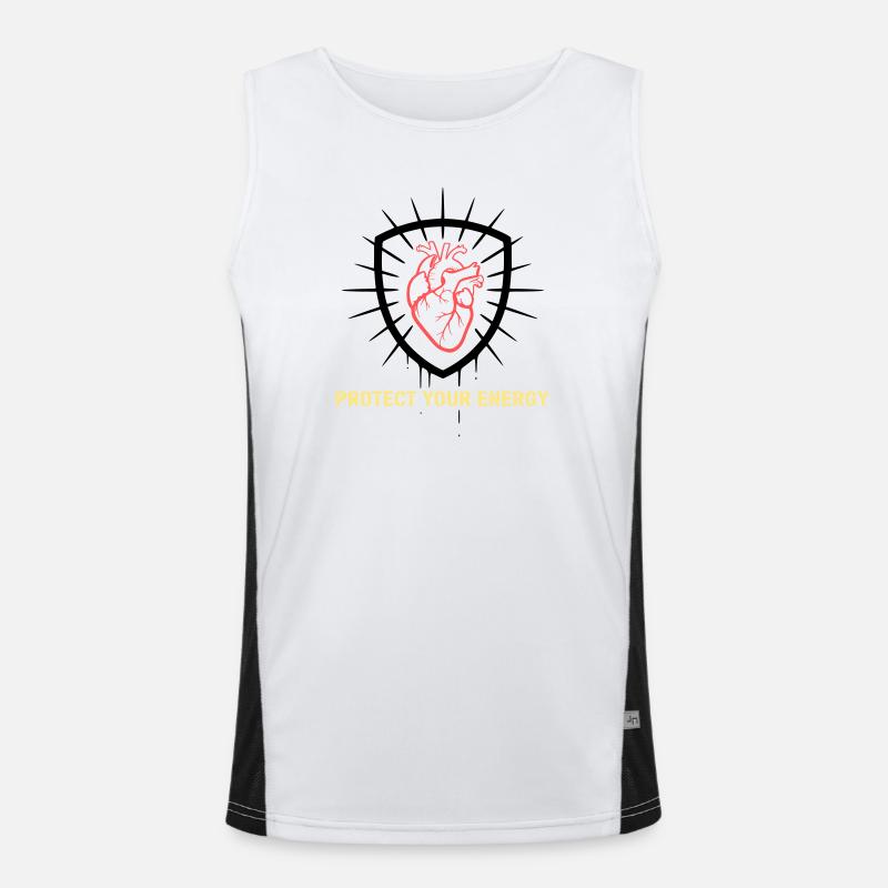 Protect Energy Heart Shield Men's Functional Contrast Tank Top 