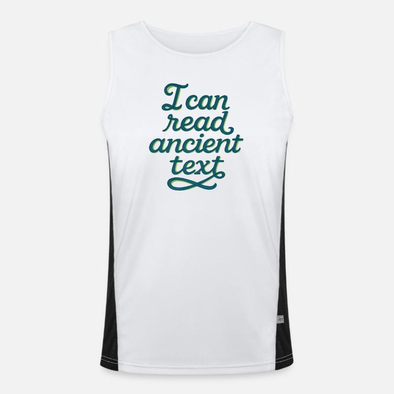 Ancient Script Tee Men's Functional Contrast Tank Top 