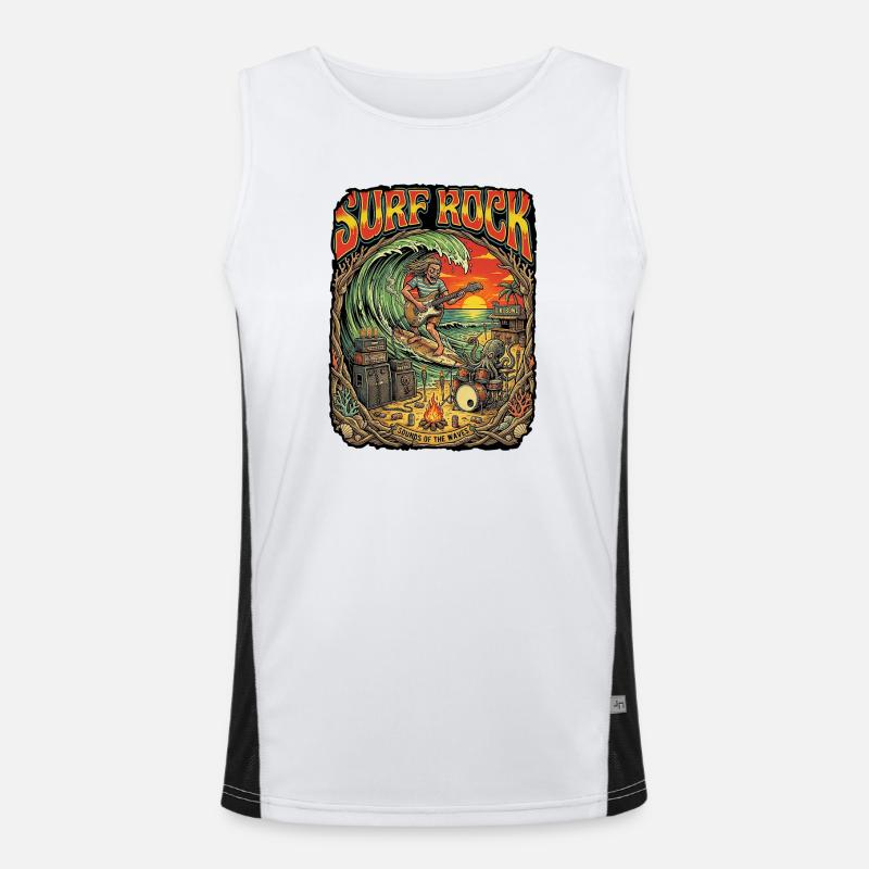 Fête de plage Surf Rock Débardeur respirant contrasté Homme 
