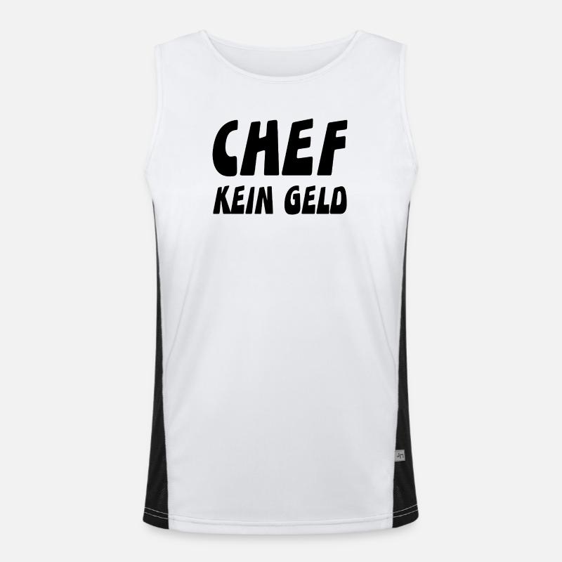 Chef Funktionelles Kontrast-Tank Top für Männer 