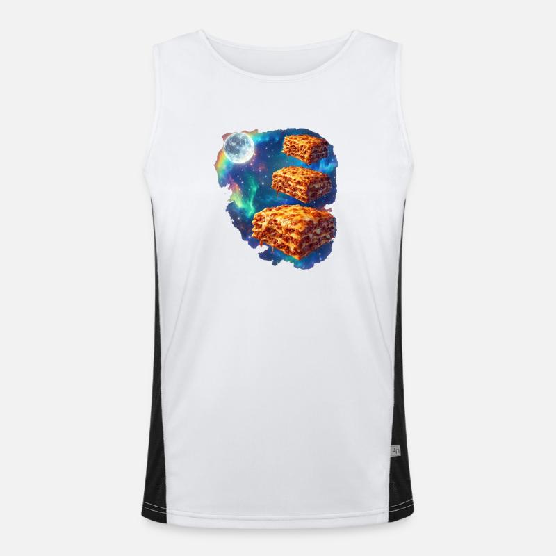 Lasagne spatiale dans la nébuleuse stellaire Débardeur respirant contrasté Homme 