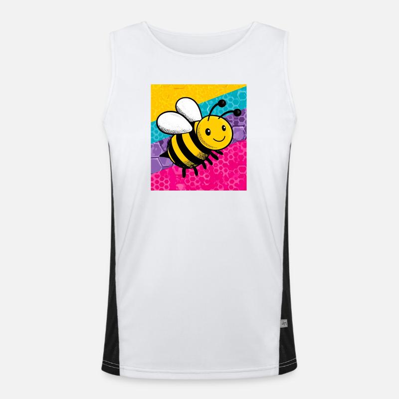 bee Men's Functional Contrast Tank Top 
