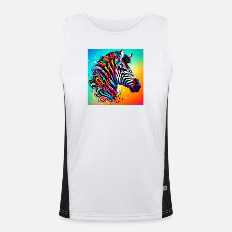 zebra Men's Functional Contrast Tank Top 