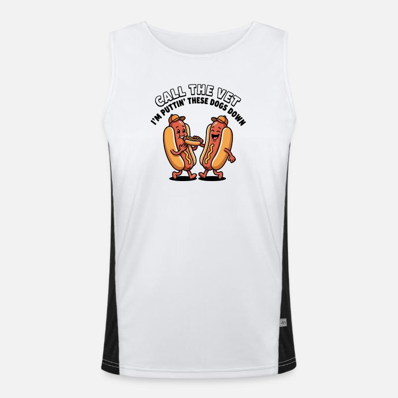 Ruf den Tierarzt an, ich lasse diese Hunde einschl Funktionelles Kontrast-Tank Top für Männer 